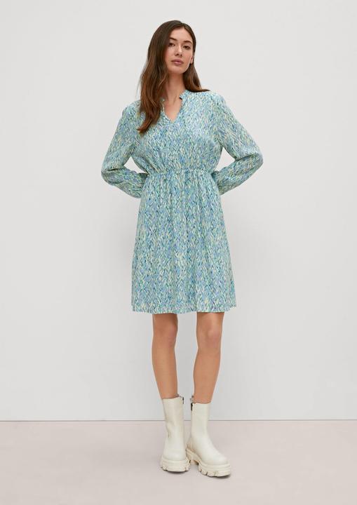 Produktbild Comma Kleid Crêpe-Kleid aus Viskose (42)