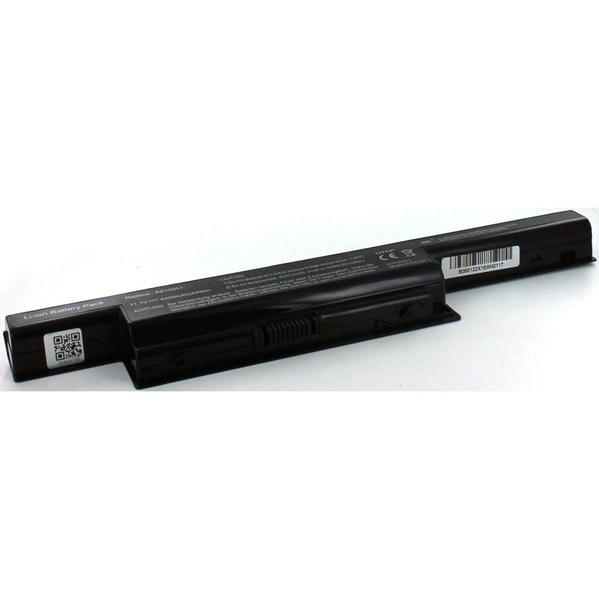AGI 44951 - Akku - Packard Bell (4400 mAh), Notebook Akku, Schwarz