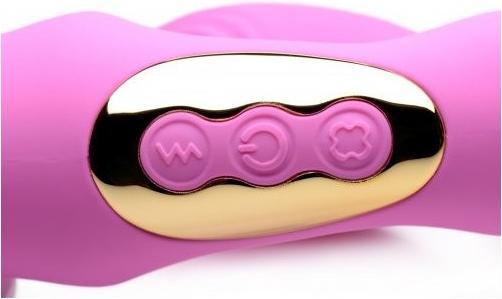 Produktbild XR Brands UPulse Vibrierender halterloser Strapon aus Silikon Rosa