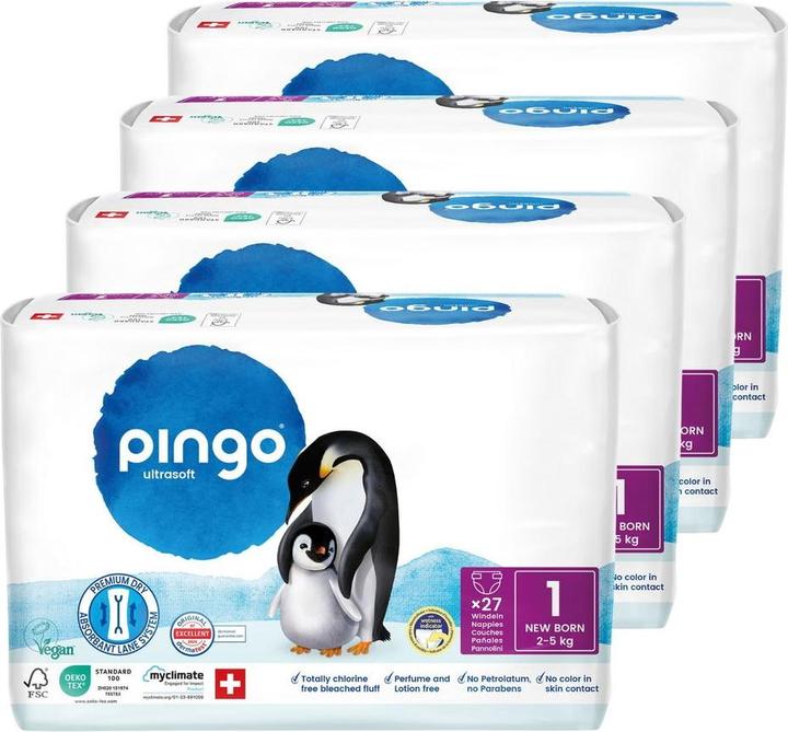 Actual product image Pingo Ultrasoft (Size 1, Monthly box, 4 pcs.)