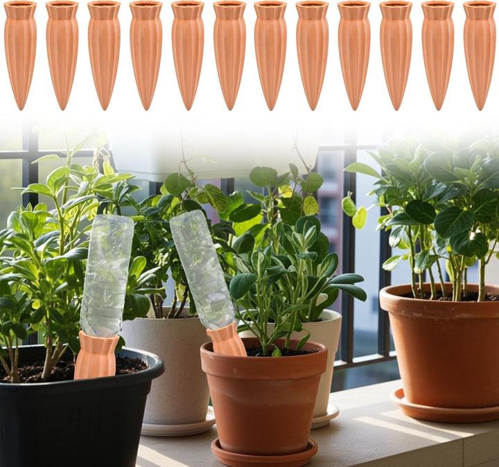 Image du produit Ideoon 12er-Set XL-Tonkegel Bewässerungszapfen für Flaschen (Cône d'argile)