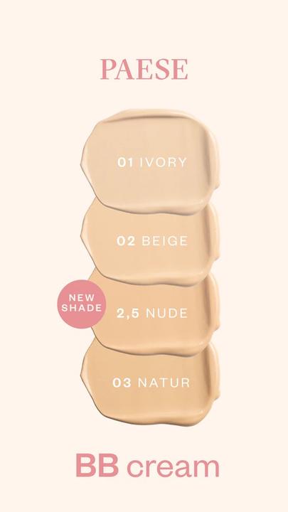 Produktbild Paese Bb Cream With Hyaluronic Acid Natural Bb Colouring Cream With Hyaluronic Acid 03W Natural 30Ml (03W Natural, 30 ml)
