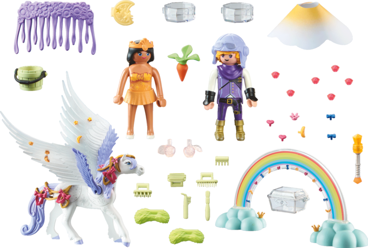Actual product image Playmobil Celestial Pegasus with Rainbow (71361, Playmobil Princess)