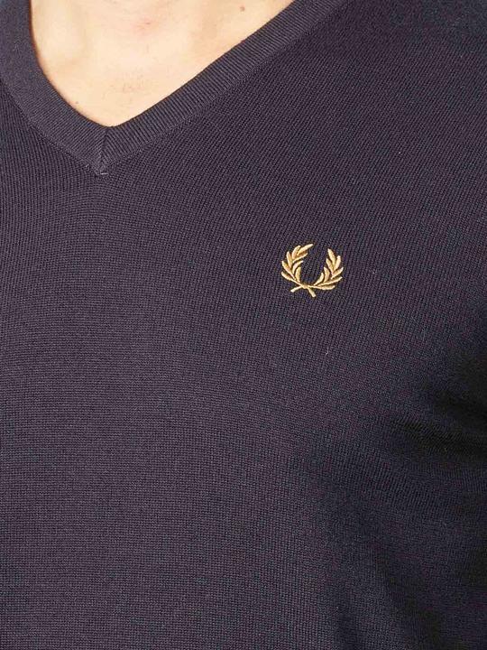 Produktbild Fred Perry Classic V Neck Jumper Navy (L)