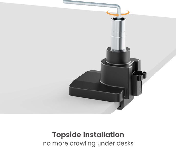 Actual product image Wiltec Monitor mount desk up to 20kg Monitor mount VESA flat & curved (20 kg)