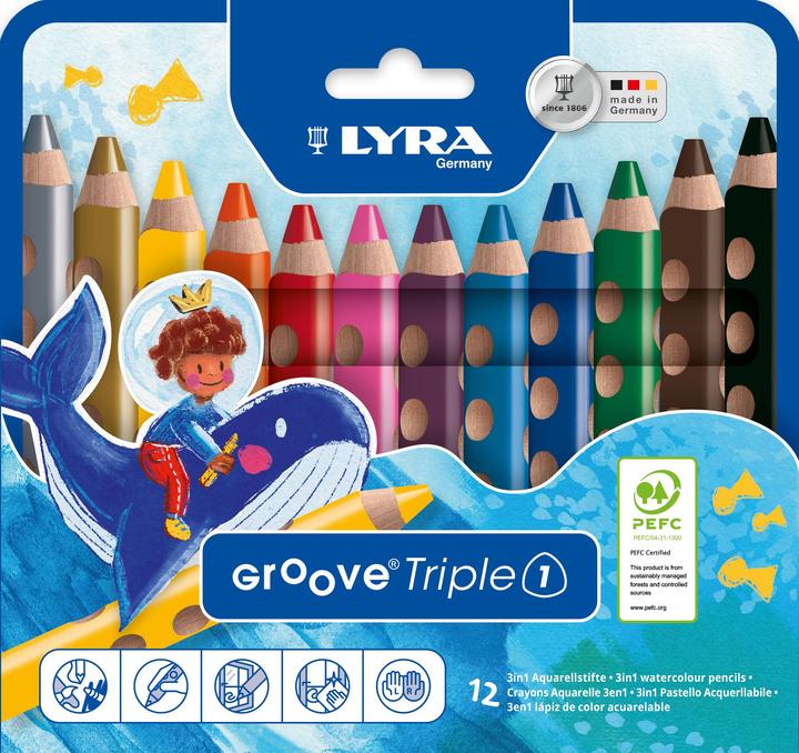 Produktbild Lyra Groove Triple 1 (Mehrfarbig, 12 x)