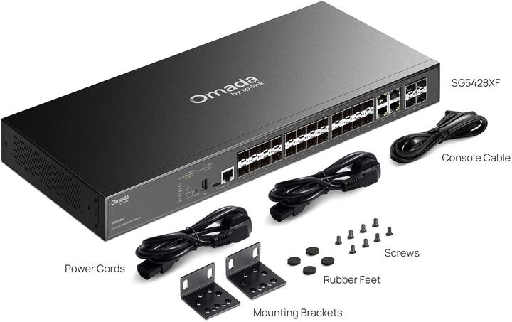 Produktbild TP-Link 24-PORT SFP L3 MANAGED SWITCH (28 Ports)