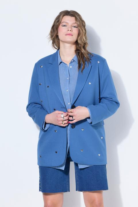 Actual product image Studio Untold Heart Studded Oversized Blazer (42, 44)