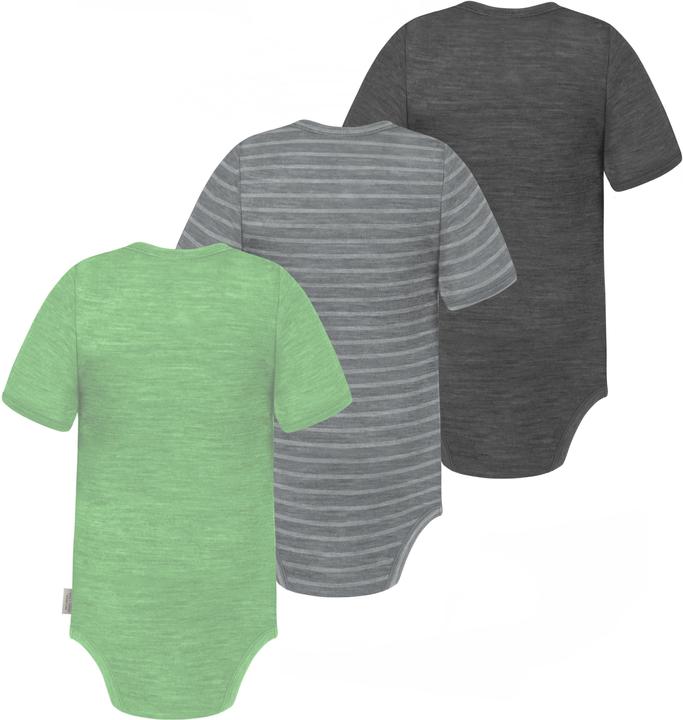 Produktbild Normani 3er Set Baby Merino Body Kurzarm „Tauranga" - 9295 (92)