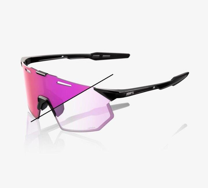 Produktbild 100% Hypercraft SQ (Gloss Black, Photochromic Purple Mirro)