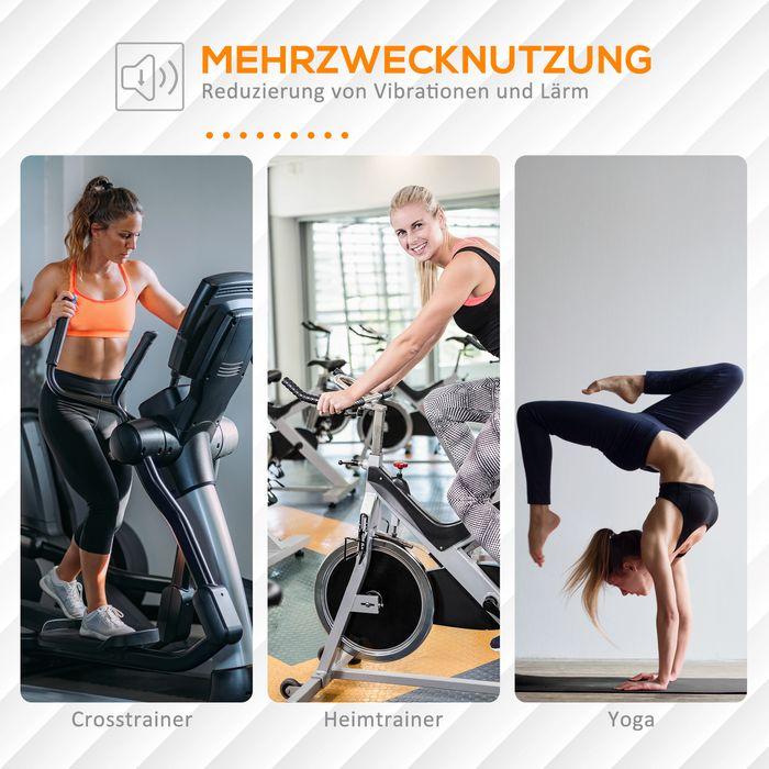 Produktbild Swisshandel24 Bodenschutzmatte für Fitnessgeräte rutschfest Fitnessmatte 4 mm Dicke Yogamatte (0.40 cm)