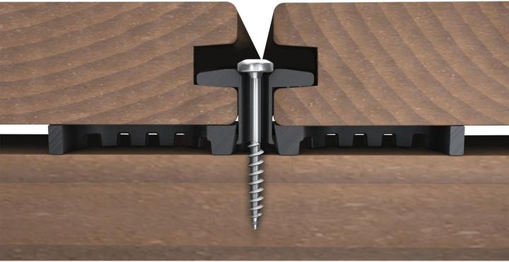 Produktbild Karle und Rubner Terraflex Abstandhalter 6 mm fr Holz-Unterkonstruktion mit Edelstahlschraube A4 5x50 mm 1 Pack = 1 (8.60 x 2.50 cm)