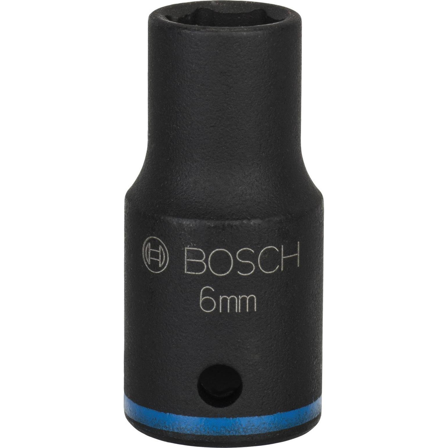 Bosch Professional Zubehör, Steckschlüssel + Stecknuss, Steckschlüsseleinsatz, SW 6 mm, L 25 mm, 13 mm, M3,5, 10,2 mm (6...