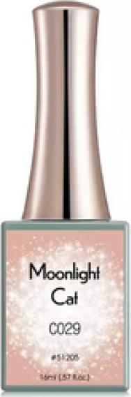 Canni Gellack Moonlight Cat C029 UV/LED (Aprikose Glitzer, Gel-Effekt Nagellack)