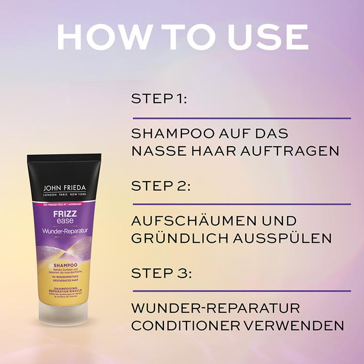 Actual product image John Frieda FE Miracle Repair Shampoo 75ml (75 ml, Liquid shampoo)