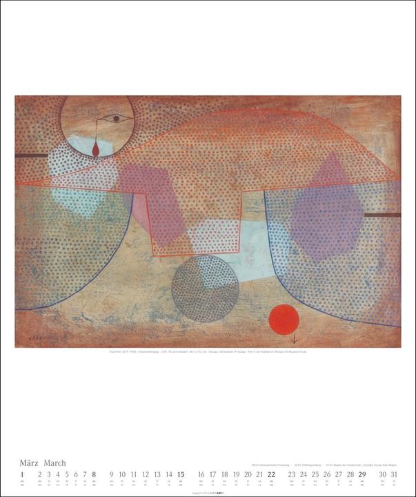 Produktbild Paul Klee Kalender 2026 (46 x 55 cm, Deutsch, Englisch)