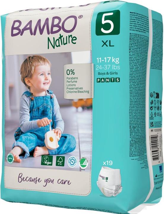 Actual product image Bambo Training diapers (Size 5, Pack, 19 Piece)