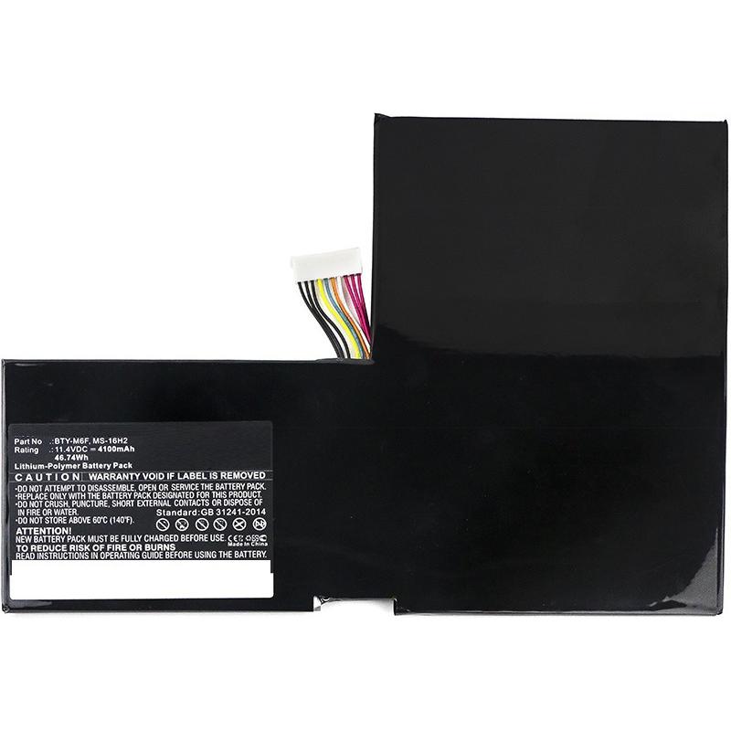 CoreParts MBXMSI-BA0003 (1 Zellen, 4100 mAh), Notebook Akku, Schwarz