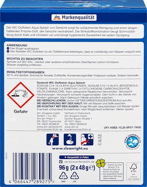 Label énergétique dm Denkmit Aqua Splash