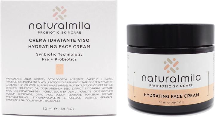 Actual product image Naturalmila Feuchtigkeitsspendende Gesichtscreme mit Probiotika