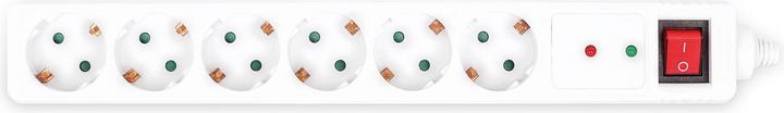 Actual product image Manhattan Power strip (6x, CEE 7/4, 2 m)