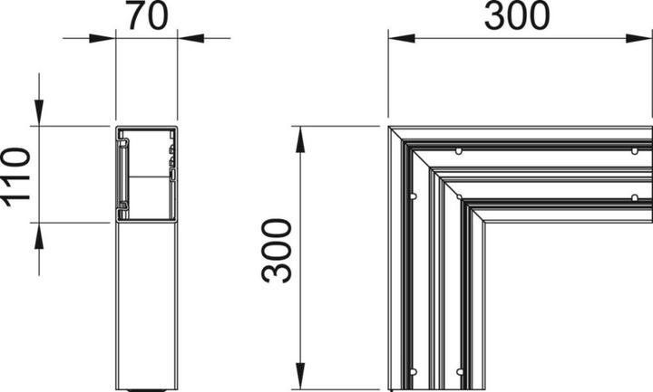 Produktbild OBO Bettermann Flachwinkel (11 cm)