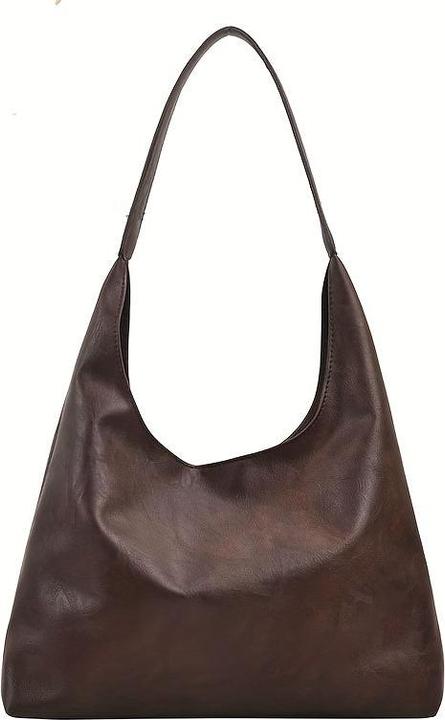 Only-Bags.Store Borsa hobo vintage a tinta unita, borsa a tracolla leggera e casual con inserto per l'uso quotidiano