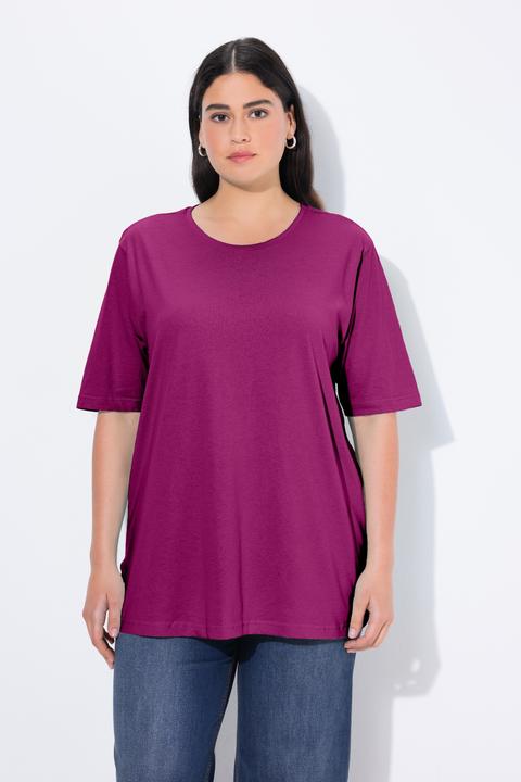 Produktbild Ulla Popken T-Shirt, Rundhalsausschnitt, Relaxed, Halbarm (58)