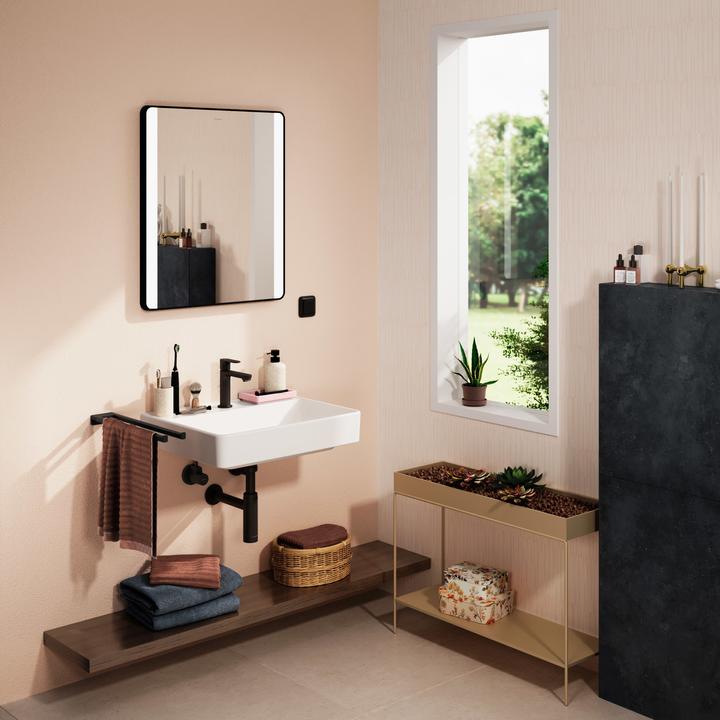 Produktbild hansgrohe Xanuia Q Waschtisch, mit Hahnloch, ohne Überlauf, 600x480mm, weiss (480 mm, 600 mm)