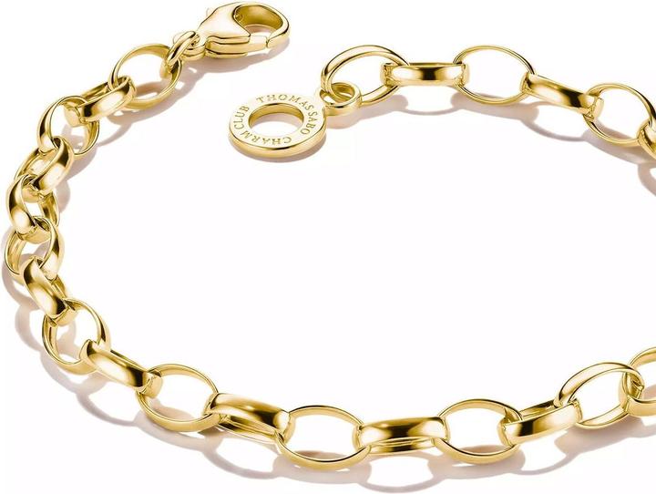 Immagine prodotto Thomas Sabo Bracciale Charm Classic placcato oro (19.50 cm, Argento 925)
