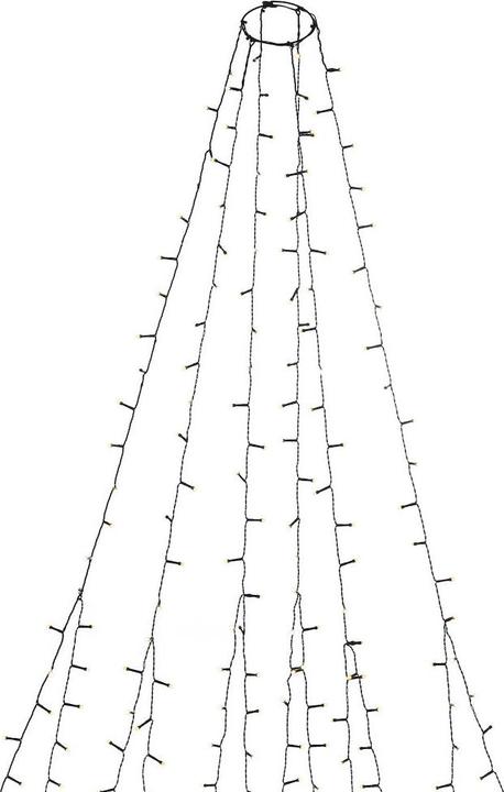 Actual product image Konstsmide LED tree mantle frosted 270 ww LED outdoor (1.80 m)