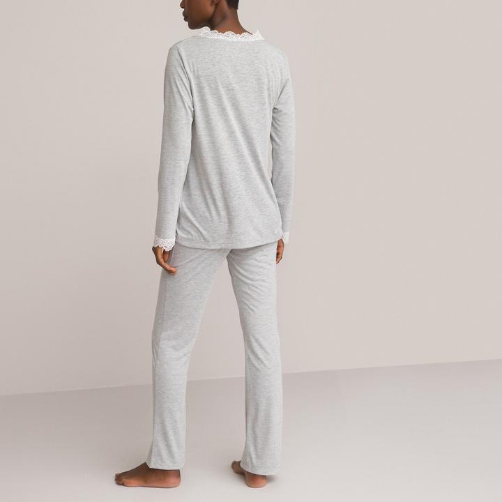 Produktbild La Redoute Collections Pyjama mit Spitze (40)