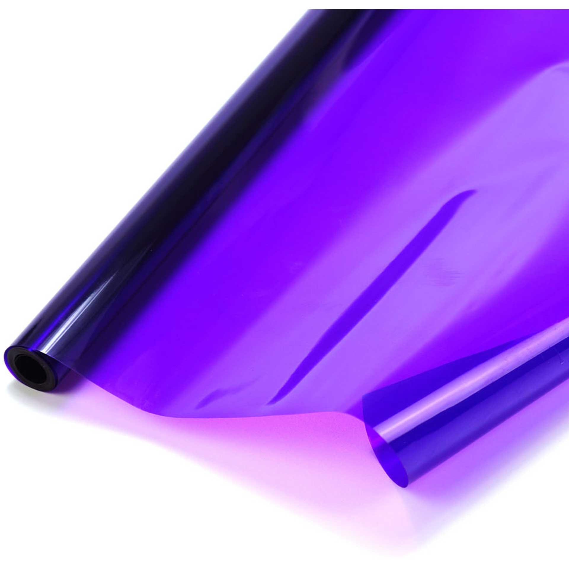 Planet-Hobby, Bastelpapier, Bügelfolie Transparent Dunkel- Violett 2 Meter (1 x)