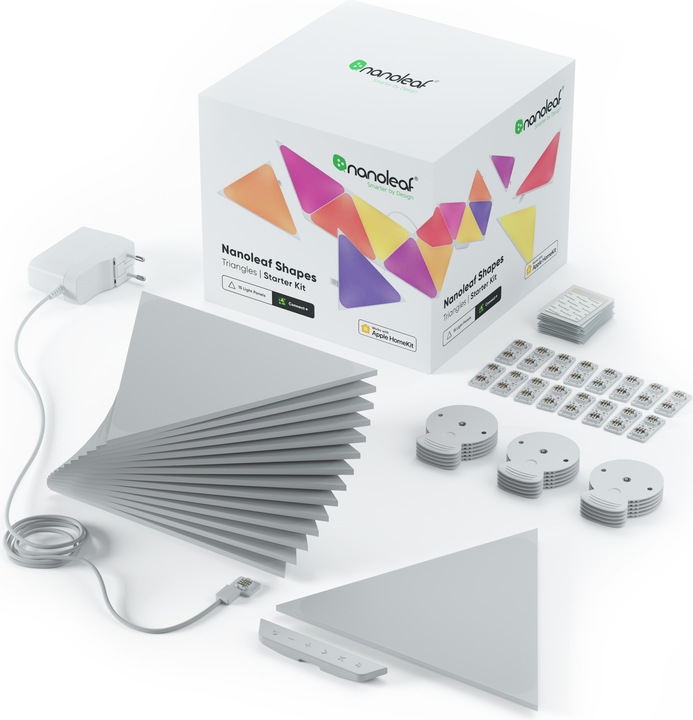 Image du produit Nanoleaf Shapes Triangles Smarter Kit 15 (80 lm)