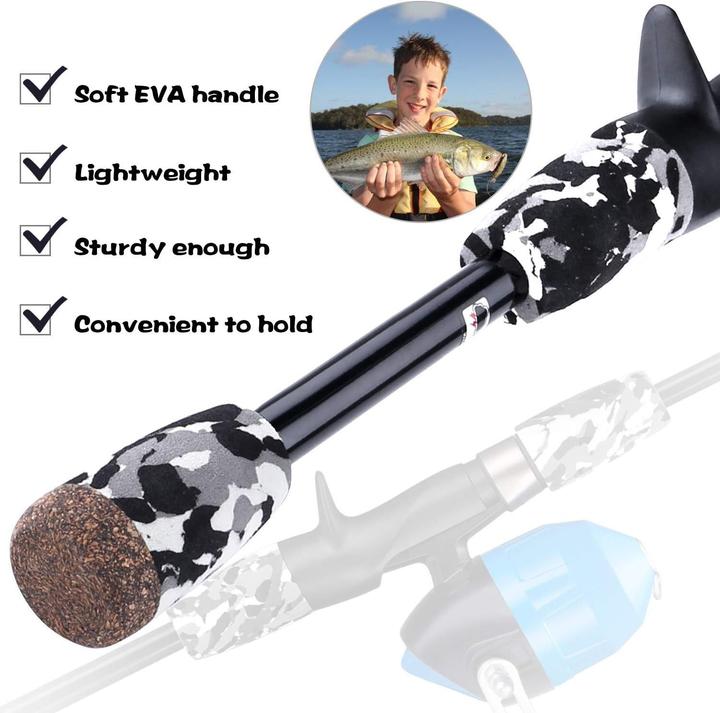 Image du produit Plusinno Set de pêche pour enfants en noir (Kit de pêche, 150 cm)