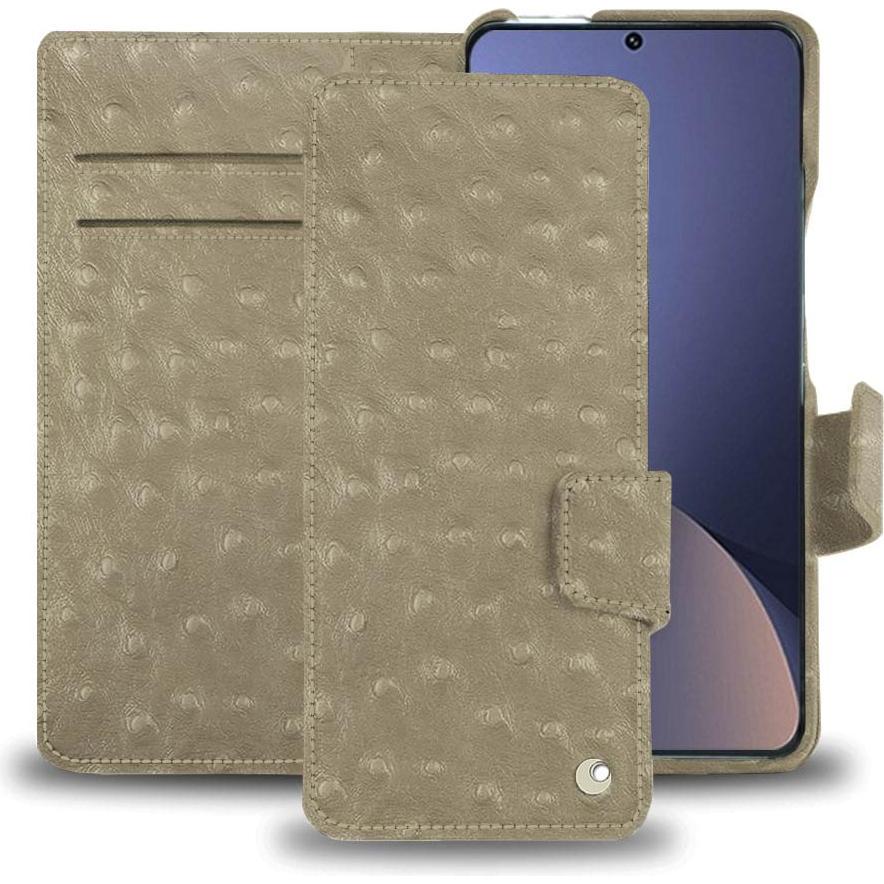 Noreve Lederschutzhülle Xiaomi 12 Pro (Xiaomi 12 Pro), Smartphone Hülle, Beige