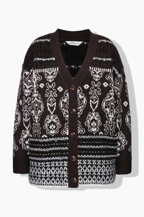 Produktbild Studio Untold Strickjacke, oversized, Jacquard-Mustermix (54)