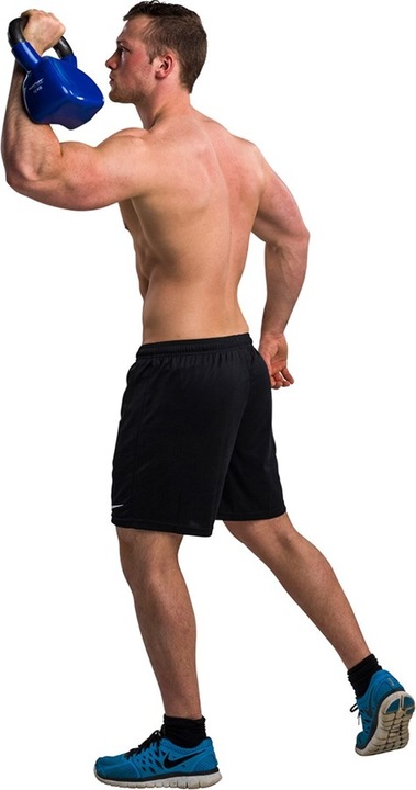 Produktbild Tunturi Vinyl Gusseisen Kettlebell (1 x 8 kg)