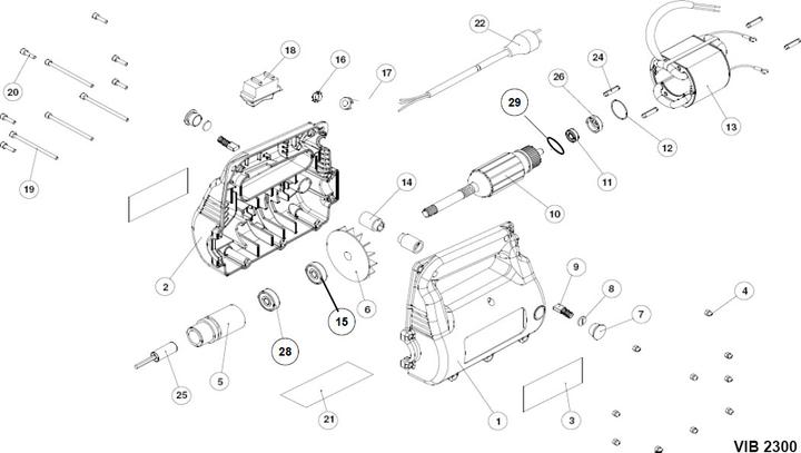 Image du produit Widmer Vibreur à béton mécanique VIB 2300