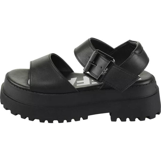 Buffalo, Damen, Sandalen, Pluto Jojo - Vegan Nappa, Schwarz, (37)