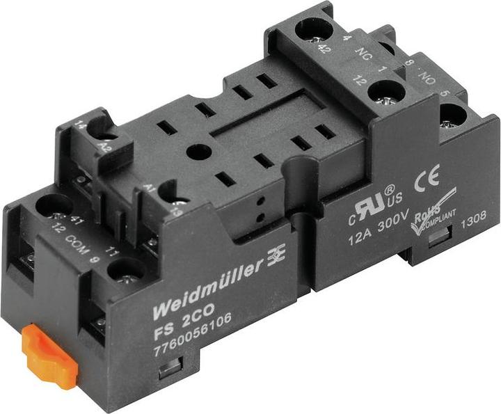 Produktbild Weidmüller Relaissockel Schraub TS35 8Pins 7760056106 (Relaissockel)
