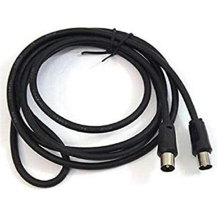 Pepegreen Cable Antena Negro 1.8m M/M (Cavi antenna), Cavo antenna