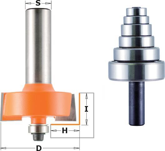 Actual product image Ake CMT 935.001.11 Set of floor saws + guide rails 34.9 x 12.7 mm shank 8 mm