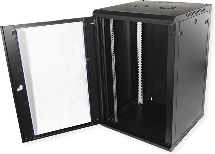 Produktbild Value 19-Zoll Wandgehäuse 18HE 600x600mm schwarz, Bausatz (18 HE, 19 Zoll Rack)