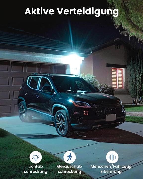 Produktbild Aosu 3K Solar-Überwachungskamera 2er-Set (2880 x 1620 Pixels)