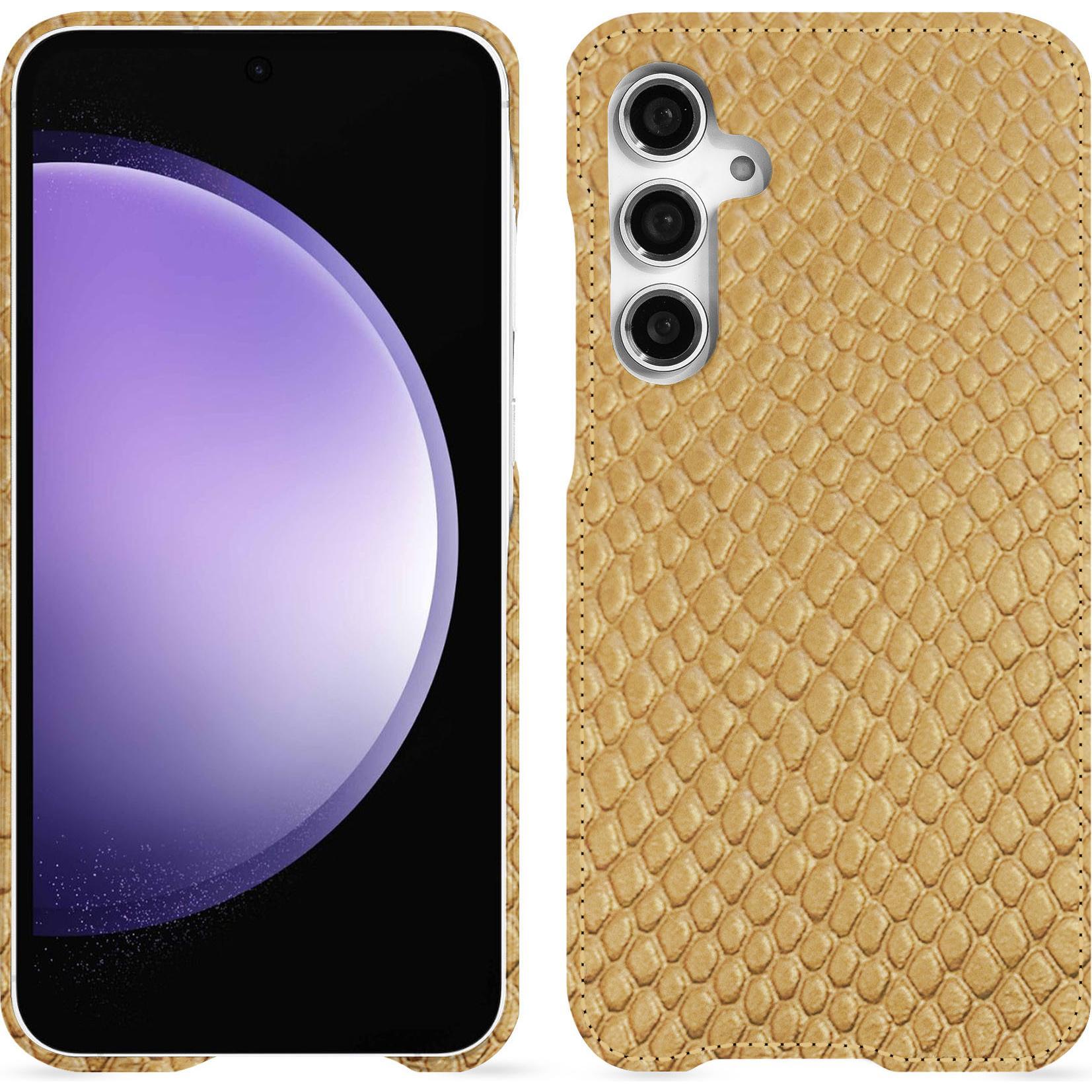 Noreve Lederschutzhülle (Samsung Galaxy S23 FE), Smartphone Hülle, Beige