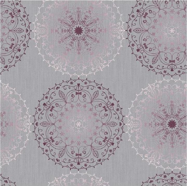 D-C-Fix Tischdecke Charlene 140 cm x 180 m, Grau (180 x 140 cm)