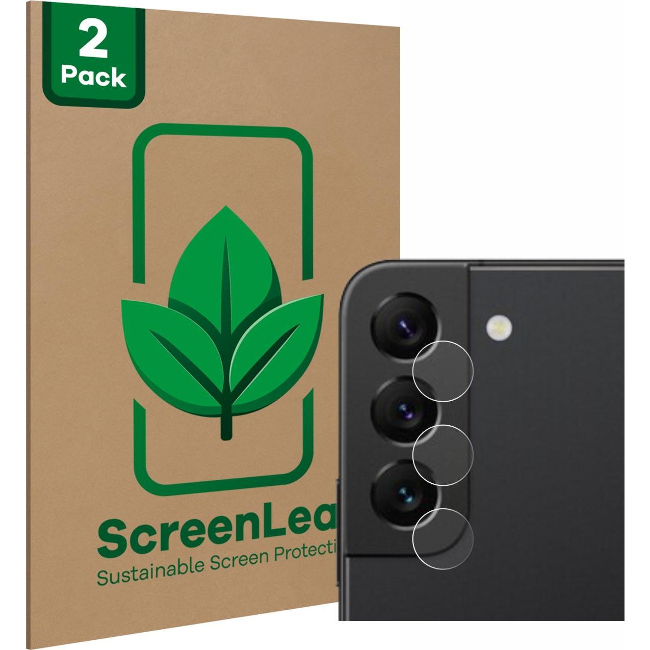 Thumbnail - ScreenLeaf Schutzfolie nachhaltiger Displayschutz Displayschutzfolie Folie Klar Transparent (2 Stück, Samsung Galaxy S22...