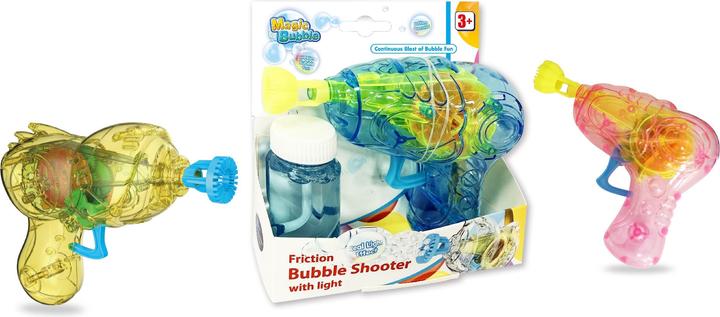 Actual product image Magic Bubble Friction Shooter mit Licht ass.