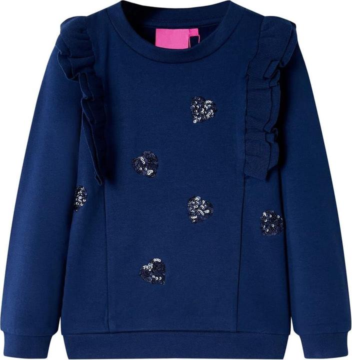 Immagine prodotto vidaXL Felpa da bambino blu navy 128,Materiale: 95 % cotone. 5 (128)